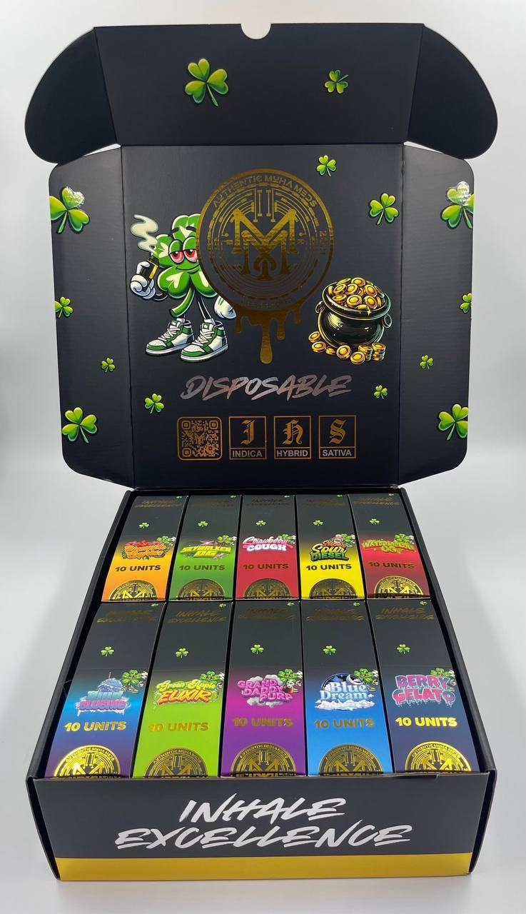 Muha Meds 2G Disposable St Patrick’s Wholesale Edition – 100 Units per Box Muha Meds 2G Disposable St Patrick’s Wholesale Edition – 100 Units per Box